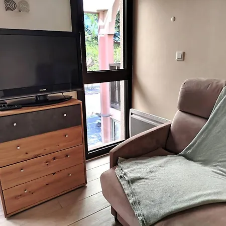 Apartment T2 Climatise Avec Rooftop Et Parking Privatif - 5 Couchages - 5perg224